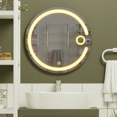 Modern Desinger Illuminating Lunar Bathroom Mirror With Led